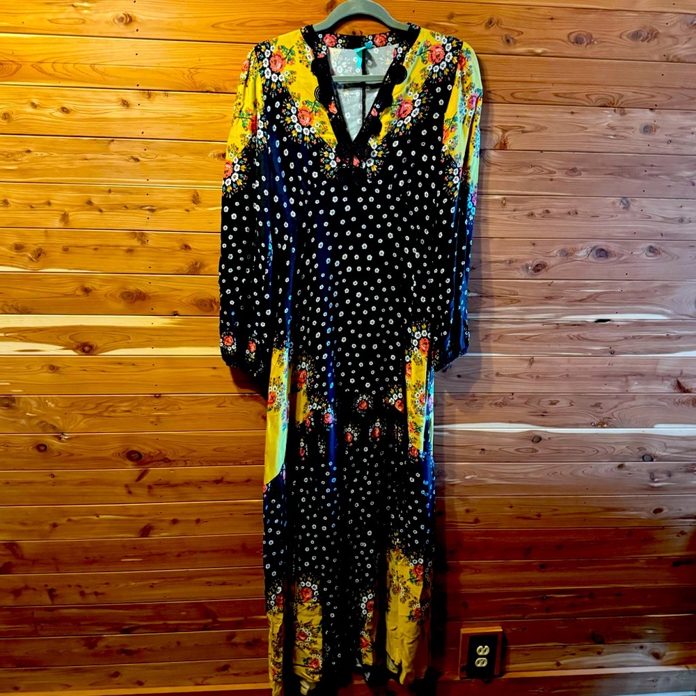 Anthropologie Floreat Floral-Blocked Maxi Dress - Picture 4 of 6